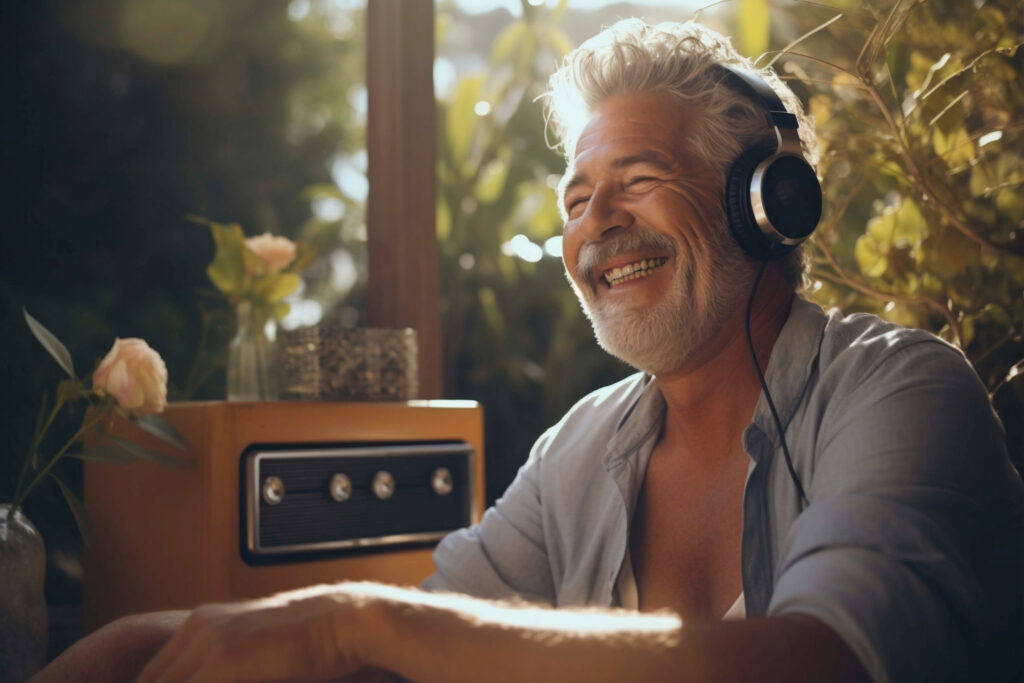 radiota kuuntelemassa